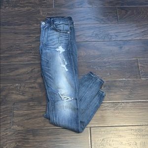 Distressed Express jeans